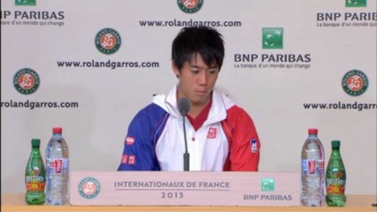 Roland Garros - Nishikori: ''El viento benefició a Nadal''