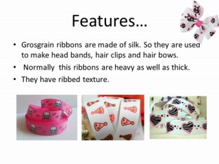 Use solid grosgrain ribbon for craft work