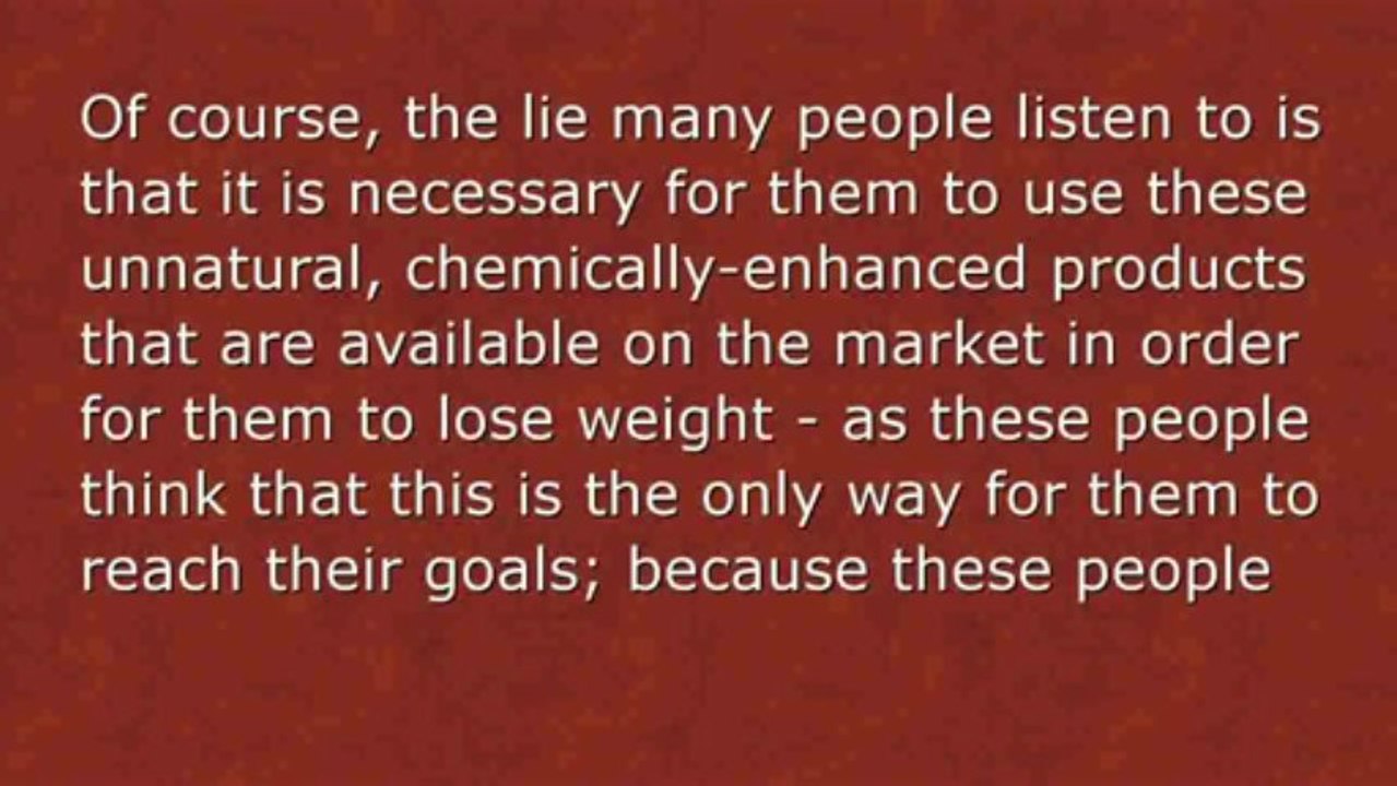 Losing Weight Naturally