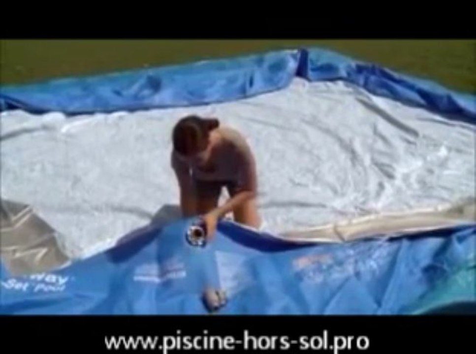 Montage piscine tubulaire ronde Bestway