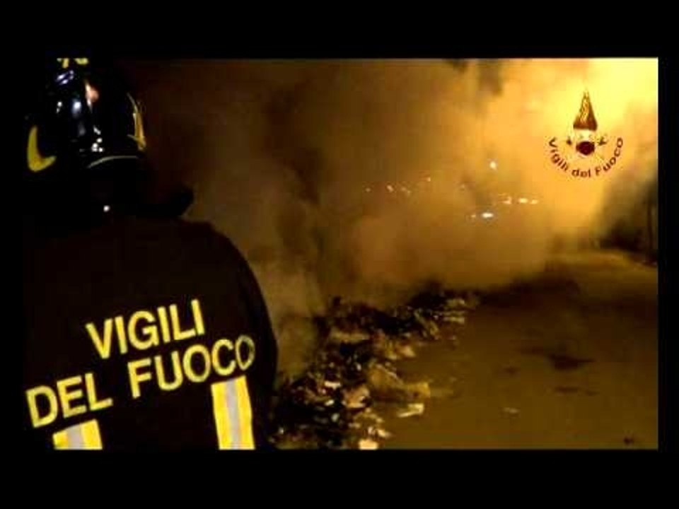 Crotone - 18 interventi di incendio rifiuti (01.06.13)