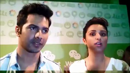 "WeChat" With Varun Dhawan & Parineeti Chopra!