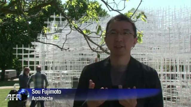 Londres: inauguration d'un pavillon d'été à Hyde Park
