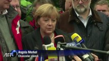 Merkel visita áreas atingidas pela cheia