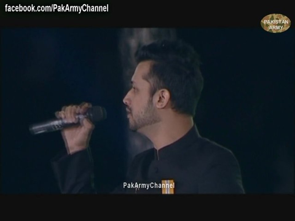 Zameen Jaagti hai (Atif Aslam )  In  Youm-e-shuhada HD
