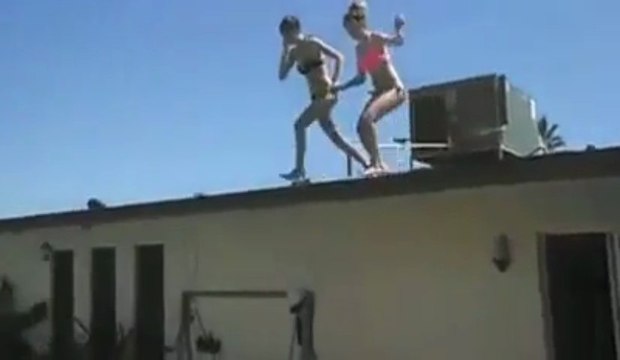 Epic fail : Jump off the roof into a pool. Splashhhhh