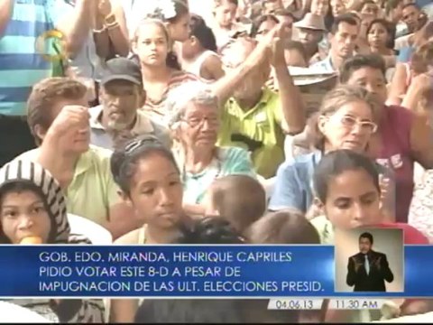 Capriles: aunque ellos tengan el arbitro, nosotros el pueblo