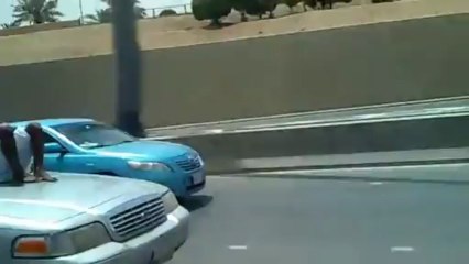 Saudi Man Texting On Hood Of Car Goes Viral