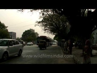 Metro construction site, South Extension, Delhi