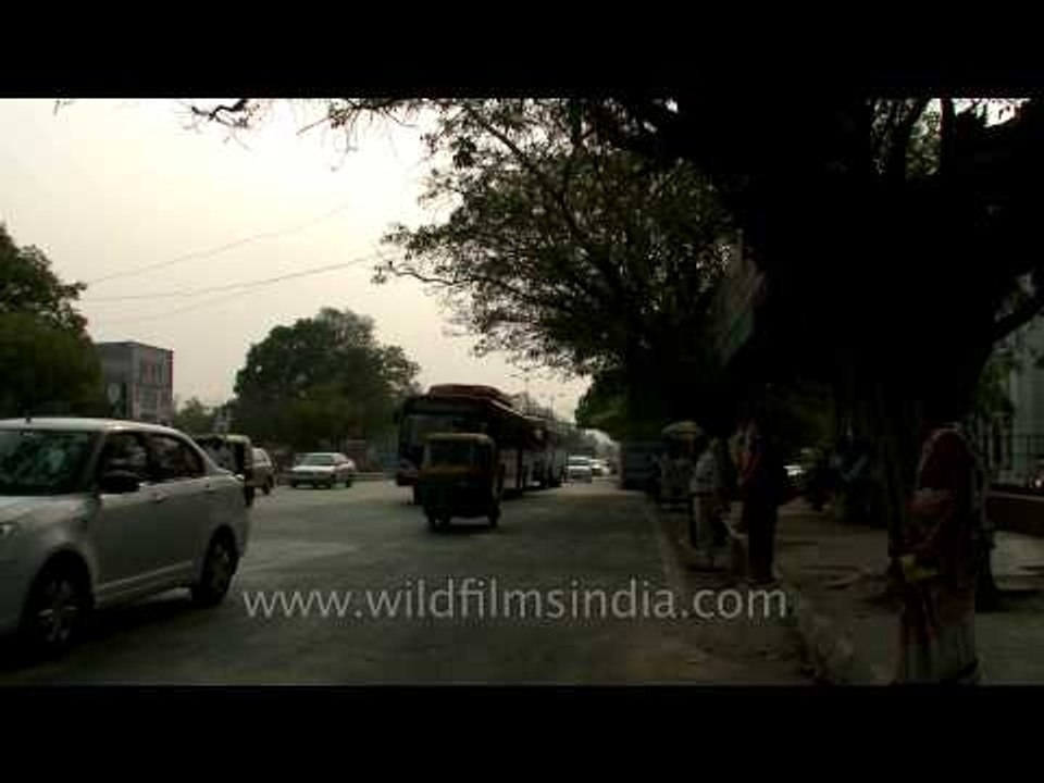 Metro construction site, South Extension, Delhi