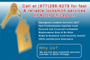 24 hour locksmith service  in North Chicago IL (877)286-9279
