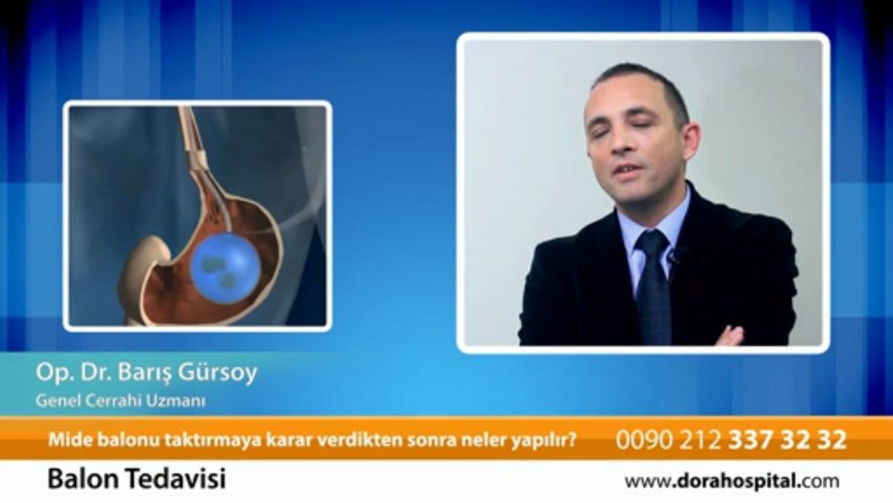 Mide balonu taktırmaya karar verdikten sonra neler yapılır? Op.Dr.Barış Gürsoy