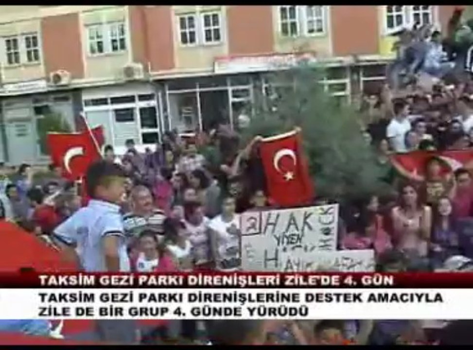 TAKSİM GEZİ PARKI DİRENİŞLERİNE DESTEK TE ZİLE DE 4. GÜN