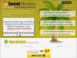 Create Quality Backlinks with SocialMonkee