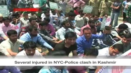 Several injured in NYC-Police clash in Kashmir