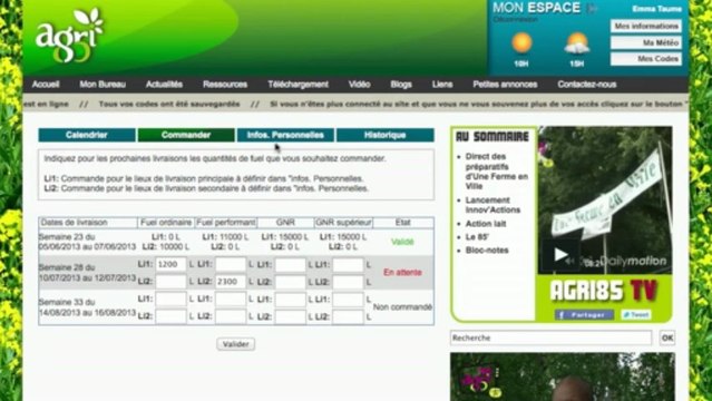 Guide d'utilisation module Fuel