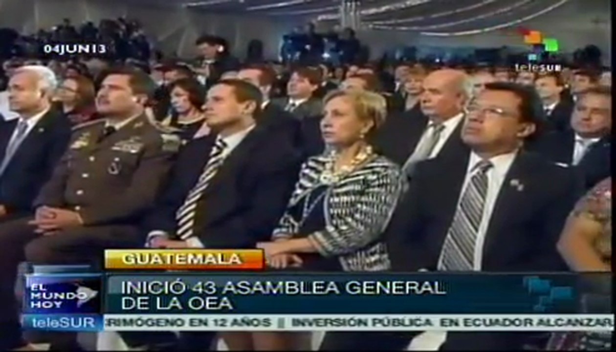 Inició la 43º Asamblea General de la OEA en Guatemala