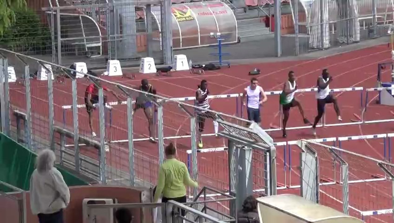 Lamine 110h Créteil Départementaux les meilleurs temps 2 juin 2013