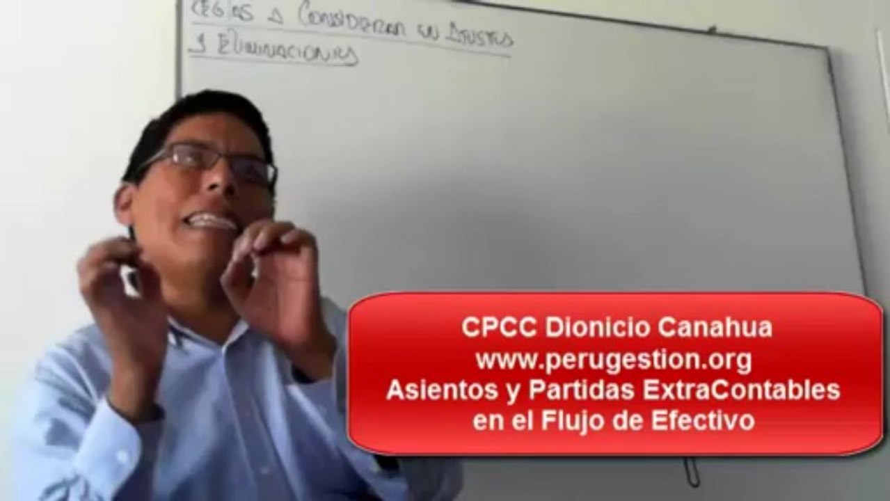 Asientos y Cuentas Extracontables en el Flujo de Efectivo