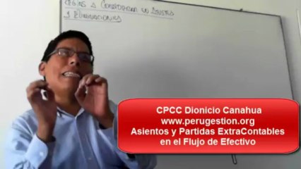 Asientos y Cuentas Extracontables en el Flujo de Efectivo