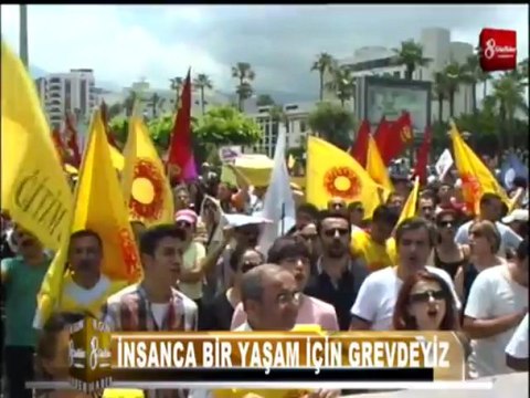 İSKENDERUN KESK GREV YAPTI 8GUN HABER