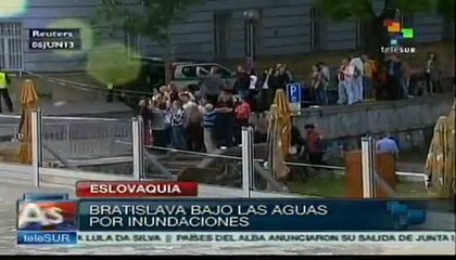 Bratislava bajo el agua a causa de inundaciones