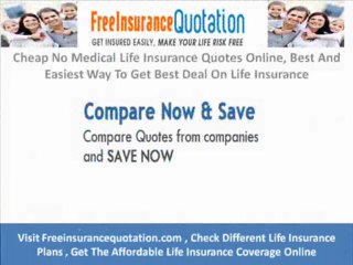 Cheapest No Medical Life Insurance Quotes Online