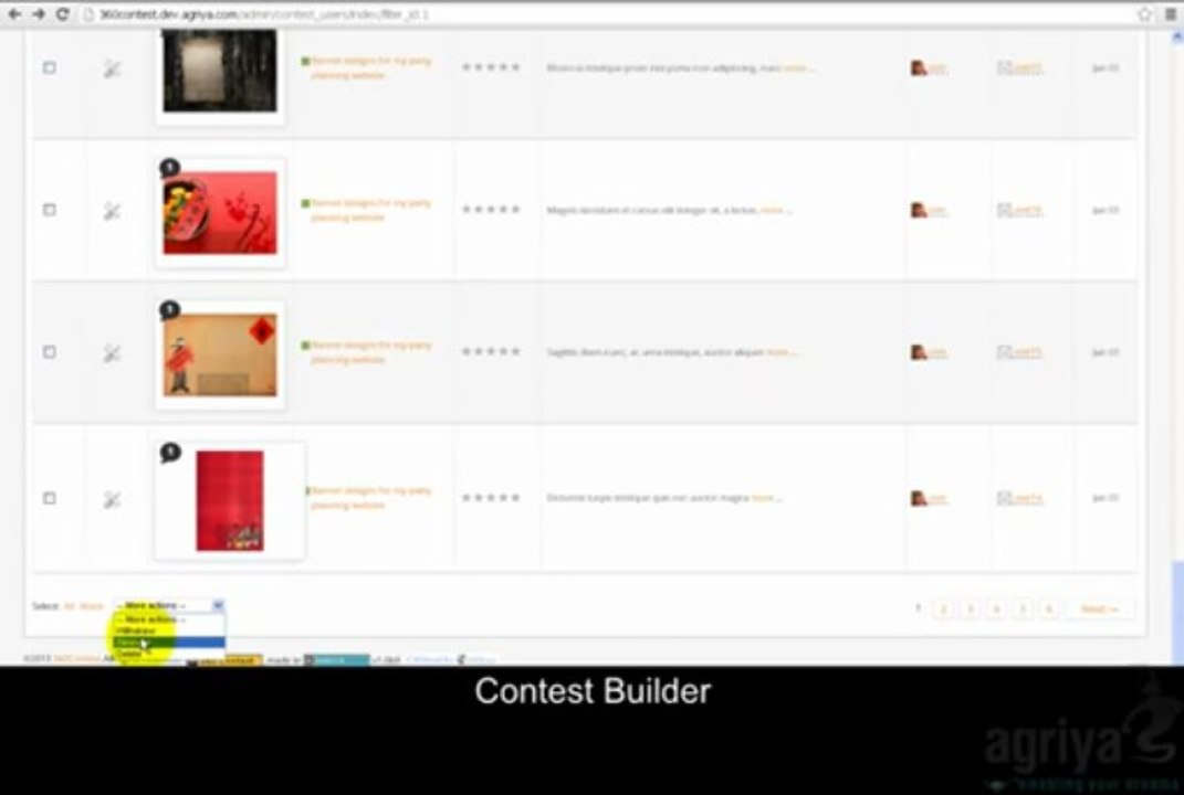 360Contest - Admin Interface
