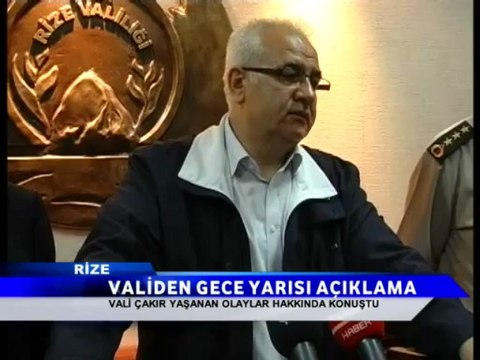 rize valisi nurullah çakır gezi parkı eylemleri açıklması rize karıştı videso