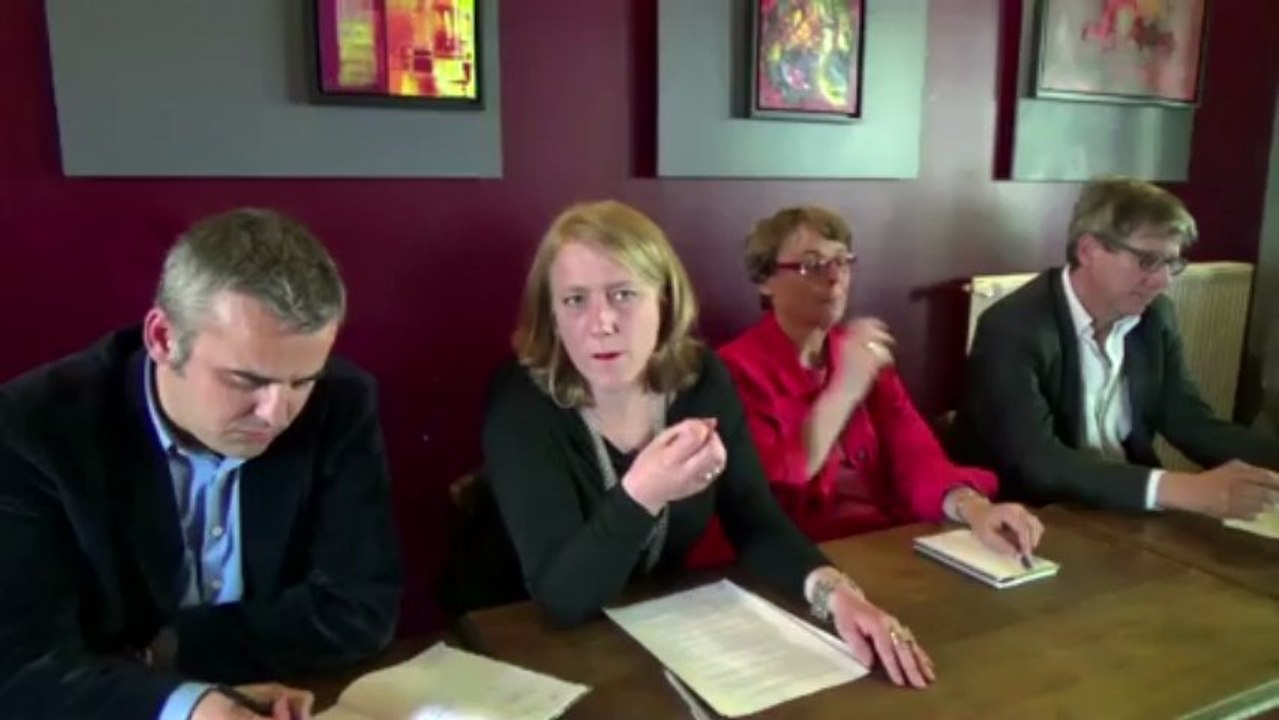 Danielle Simonnet en Conférence de presse PG Municipales