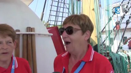 Armada 2013 : Trois bénévoles de l'Armada visitent le Kruzensthern