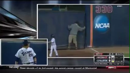 Husky Runs on the Field During CS Fullerton vs. Arizona State Game