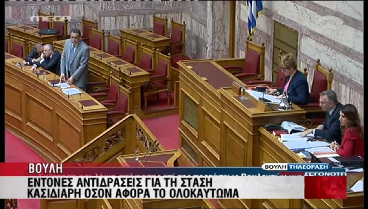 Ο Κασιδιάρης αρνείται το Ολοκαύτωμα