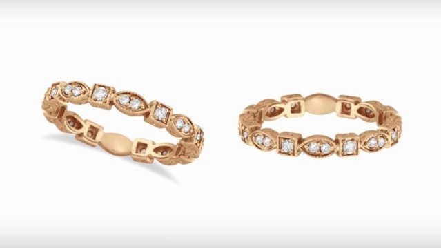 Video_diamond stackable rings