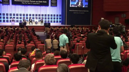 Myanmar's Thein Sein addresses World Economic Forum