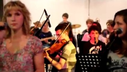 Concert 4 eme de la classe jazz de Monségur  avec les jeunes musiciens serbes du conservatoire de Niš