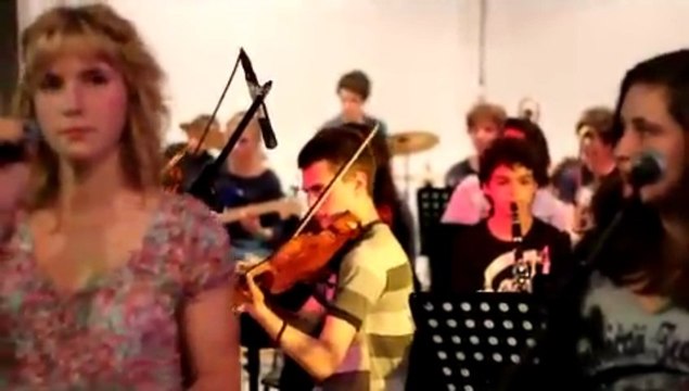 Concert 4 eme de la classe jazz de Monségur avec les jeunes musiciens serbes du conservatoire de Niš