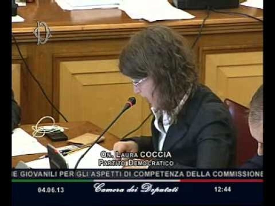 Roma - L'audizione del ministro Josefa Idem (04.06.13)