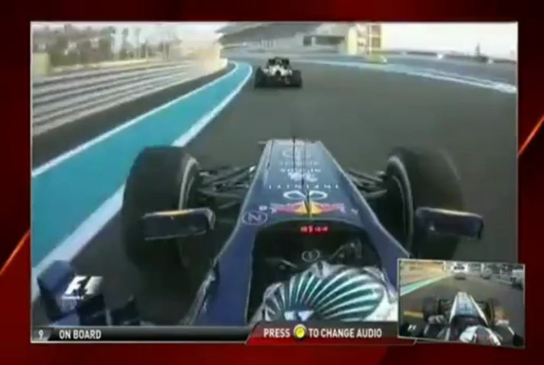 Adelantamientos de Sebastian Vettel - GP Abu Dhabi 2012