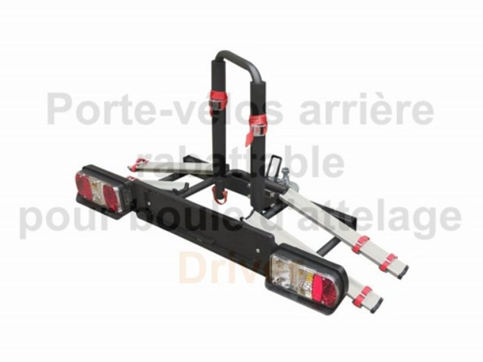 Porte-vélos arrière rabattable pour boule d'attelage - Driver