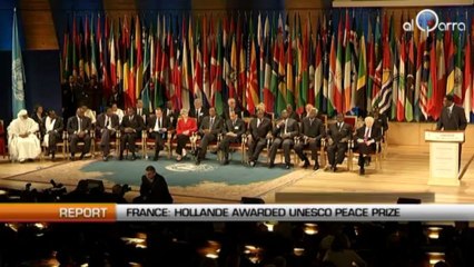 France: Hollande awarded UNESCO peace prize