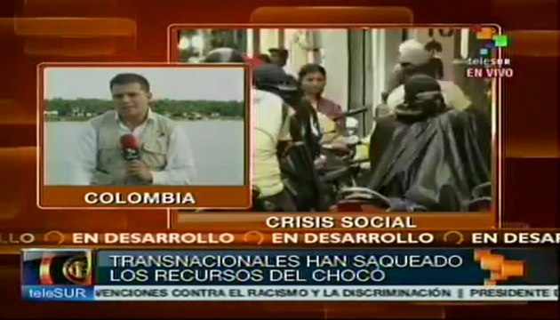 Explotación de recursos naturales y crisis social en Chocó, Colombia