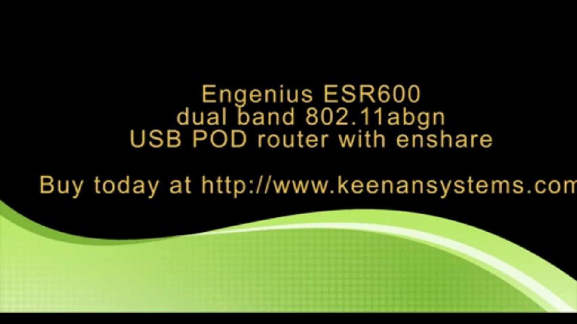 EnGenius ESR600 dual band POD router - video Dailymotion
