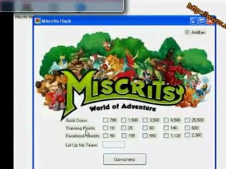 Miscrits World of Adventure HACK XP and GOLD 2013