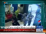 CCTV Footage of Bank Robbery  in karachi
