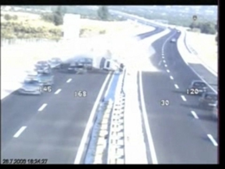 Crash sur l'autoroute