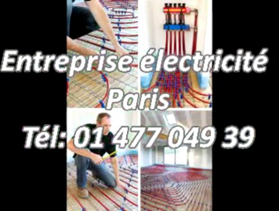 Entreprise électricité Paris Tél: 01 477 049 39