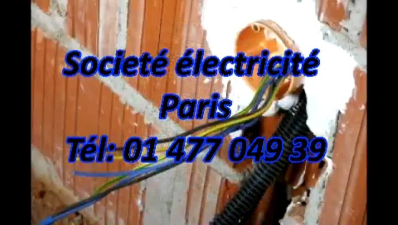 Societé électricité Paris Tél: 01 477 049 39