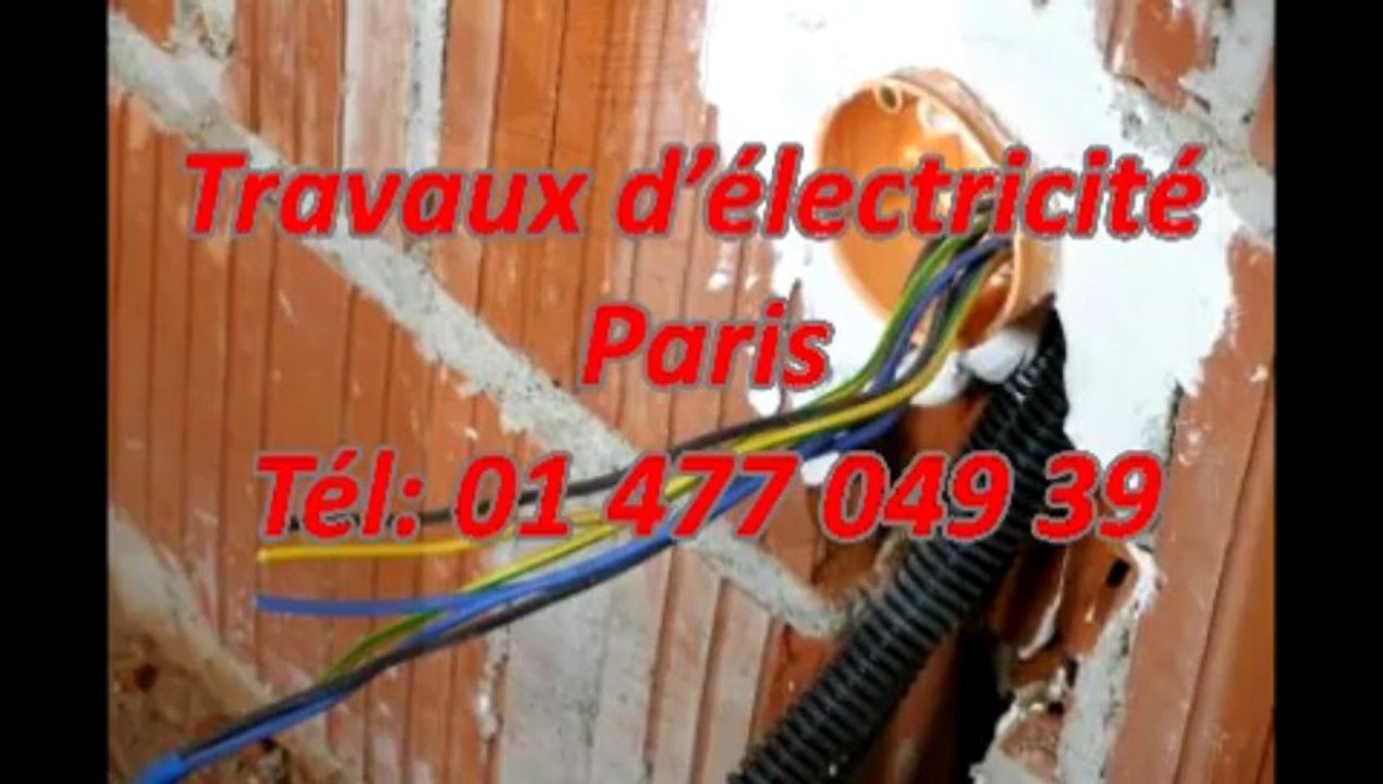 Travaux d'électricité Paris Tél: 01 477 049 39