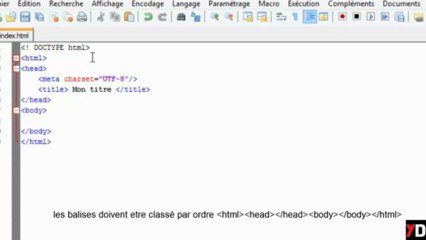HTML & CSS - 1 - Les Balises et les attributs